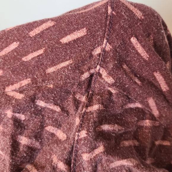 Old Navy Boho Linen Pants Tie Waist Maroon Plus Size XXL - Picture 5 of 8